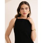 Vestido Mini Alfaiataria Alcinha - Preto