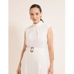 Blusa Prega Alfaiataria Fluída - Off White
