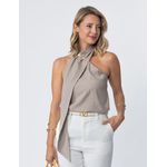 Blusa Lenço Viscose - Bege