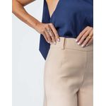 Calça Pantalona Alfaiataria - Bege Fendi