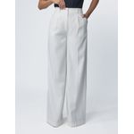 Calça Reta Risca De Giz Off White