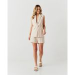 Conjunto Colete e Short Alfaiataria - Areia