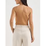 Blusa Eunice Ombro Só em Viscose - Camel