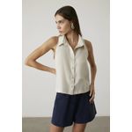 Camisa Linho Zoe - - Creme