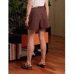 Shorts Alfaiataria Twill - Marrom