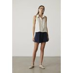 Camisa Linho Zoe - - Creme