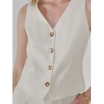 Colete Yanka Linho - Off White
