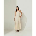 Vestido Midi Poliana - Linho Crú