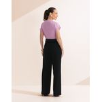 Blusa Decote V Viscolinho - Rosa