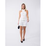 Blusa Alfaiataria - Risca De Giz Listrado
