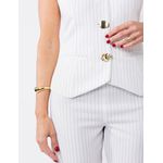 Blusa Alfaiataria - Risca De Giz Listrado
