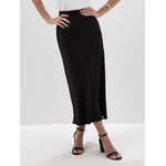 Saia Maxi Longuete Viscose Gerlani - Preto