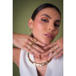 Anel Contemporâneo com Banho em Ouro 18k Copia