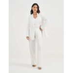 Calça Wide Leg Viviana - Off White