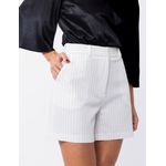 Shorts Alfaiataria - Risca De Giz Listrado
