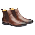 Bota Masculina Prado Francajel Cafe em Couro