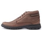 Sapato Boot Masculino Full Relax Francajel Cafe em Couro 