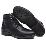 Bota Coturno Casual Gogowear 100% Couro ref Aston cor Preto