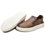 Sapatênis Masculino 100% Couro Gogowear Corona Conhaque 