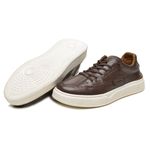 Sapatênis Masculino 100% Couro Gogowear Leroy Café 
