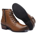 Bota Feminina em Couro Gogowear Camelia Capuccino