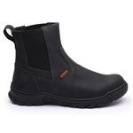 Bota Chelsea EPI CA Casual Gogowear 100% Couro ref Carbon cor Preto