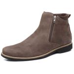 Bota Chelsea (com zíper) Casual Gogowear 100% Couro ref D125 cor Café 