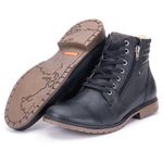 Bota Casual Masculina Gogowear 100% Couro ref Distefano Preto