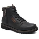 Bota Casual Masculina Gogowear 100% Couro ref Explorer Preto