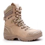 Bota EPI CA Tática Militar Gogowear 100% Couro ref Bope cor Areia