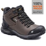 Bota Coturno Motociclista 100% Impermeável Gogowear 100% Couro ref Trek100 cor Rato