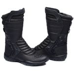 Bota Tática Militar Cano Alto Gogowear 100% Couro ref Custom cor Preta