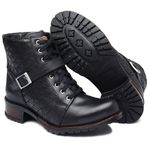 Bota Feminina em Couro Gogowear Louis Preta