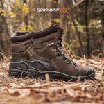 Bota EPI CA Tática Militar Gogowear 100% Couro ref Bope cor Tabaco