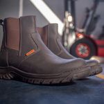 Bota Chelsea EPI CA Casual Gogowear 100% Couro ref Carbon cor Café