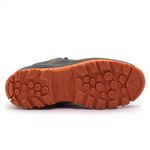 Tenis Anti-Torção Segurança EPI CA Gogowear 100% Couro ref Hard Cinza - Laranja