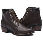 Bota Feminina em Couro Gogowear Iris Café 