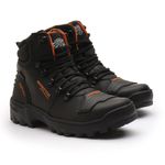 Bota Impermeável Gogowear VIBRAM 100% Couro ref Monster Preto - Laranja