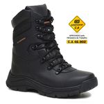 Bota EPI CA Tática Militar Gogowear 100% Couro ref Combat Cor Preto