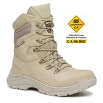 Bota EPI CA Tática Militar Gogowear 100% Couro ref Combat Cor Areia