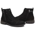 Bota Casual Masculina Gogowear 100% Couro ref Roos 15 cor Preto