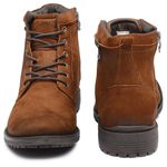 Bota Casual Masculina Gogowear 100% Couro ref Roos 19 cor Castor