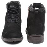 Bota Casual Masculina Gogowear 100% Couro ref Roos 19 cor Preto