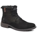 Bota Casual Masculina Gogowear 100% Couro ref Roos 19 cor Preto