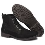 Bota Casual Masculina Gogowear 100% Couro ref Roos 21 cor Reful Preto