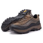 Tênis Adventure Masculino VIBRAM Gogowear 100% Couro ref Spock Low Musgo