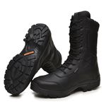 Bota Coturno Militar Gogowear Couro ref Stiger Nobuck Selva Preto Padrão EB.