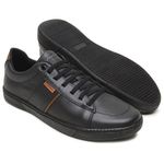 Sapato Casual Masculino Gogowear 100% Couro Strike 23-106 Preto