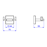 Cabide Deca Polo Duplo 2062.C33 