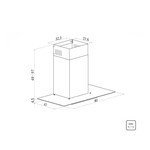 Coifa de Parede Tramontina Basic 90 em Aço Inox 127 V 90 cm